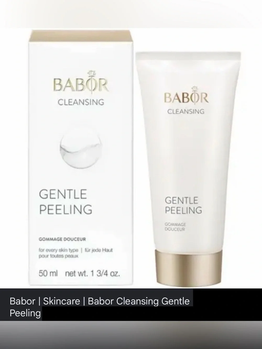 NWT BABOR Cleansing Gentle Peeling Exfoliating For Every Skin Type, 50 mL, NWT